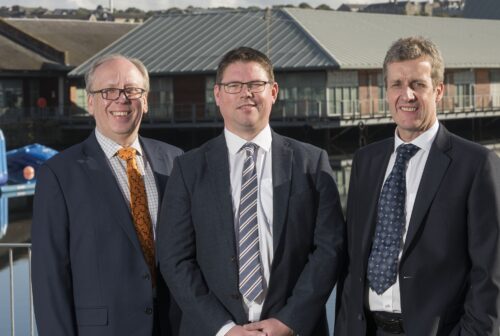 L R Dougie Rae Greg Stapley and Mark Gibson close up