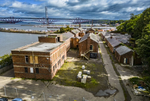 Port Edgar Aerial View Main Site Two Bridges in Background Best