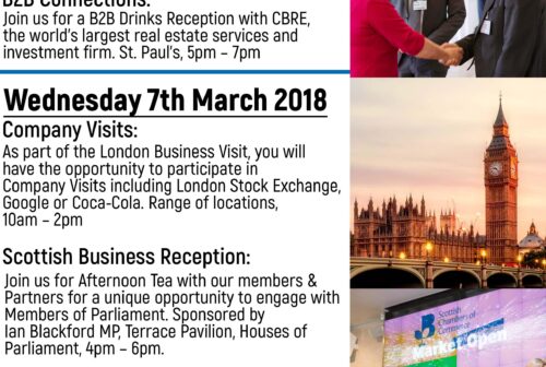 Scc network london business visit 6th 7th march 2018