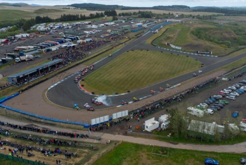 Stock cars from the air