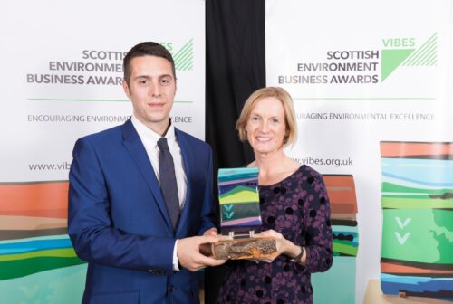 Vibes 2017 jay christie and tessa ward from diageo leven received commendation in hydro nation award